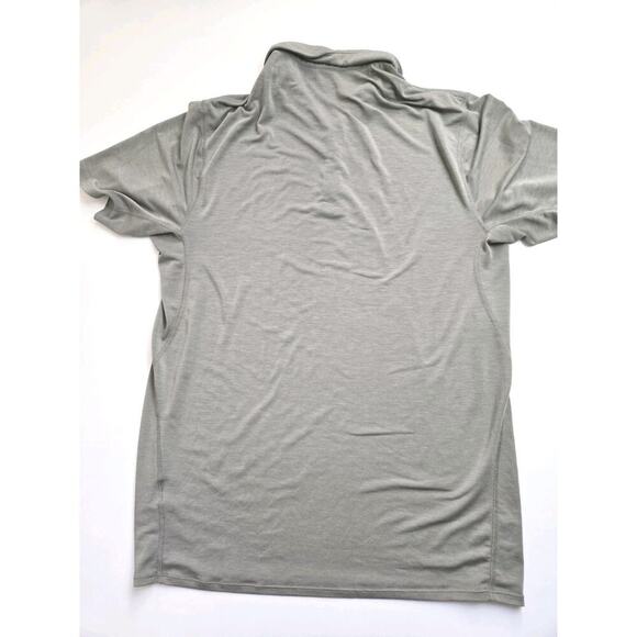 Patagonia Shirt Polo Short Sleeve Mens M Gray Poly Tencel Stretch Knit - Picture 5 of 8